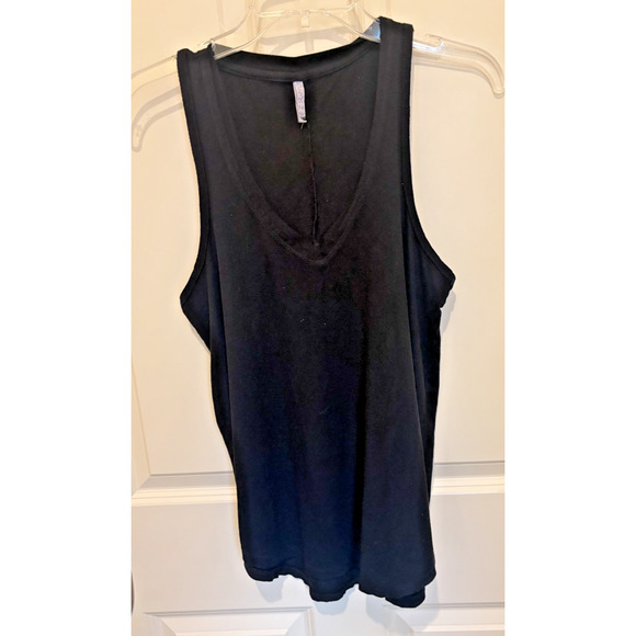 Z Supply Black Suede Tank top size Medium V Neck - Picture 1 of 6